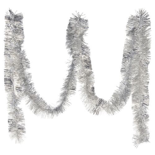 Guirlande de guirlandes argentées scintillantes 270 cm – parfaite pour les décorations festives – polyvalente