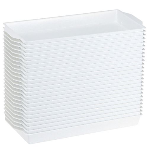 Article Plateau pour mousse florale OASIS® Blanc 23×11×2,5cm 25 pcs