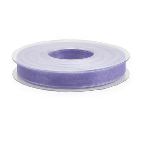 Article Ruban organza ruban cadeau ruban violet lisière 15mm 50m