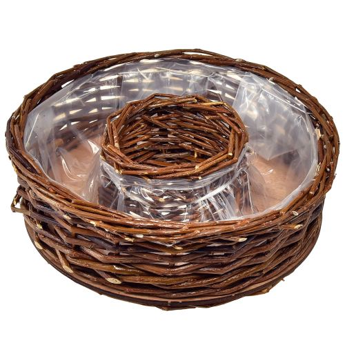 Article Anneaux de plantes en saule naturel en deux tailles – 32 cm et 25 cm – Idéal pour la table – Lot de 2