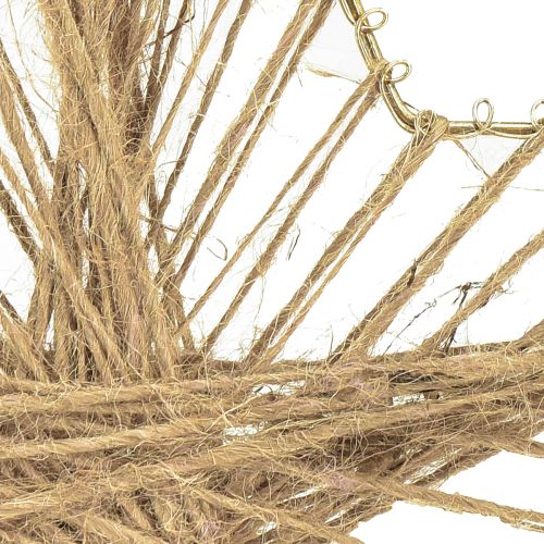 Article Étoile Jute Naturel Rustique Poinsettia 30cm 4pcs