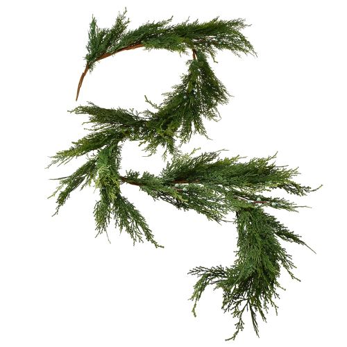 Article Guirlande de sapin Thuya aux fruits suspension décorative vert L175cm