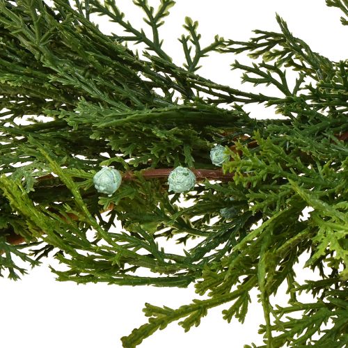 Article Guirlande de sapin Thuya aux fruits suspension décorative vert L175cm