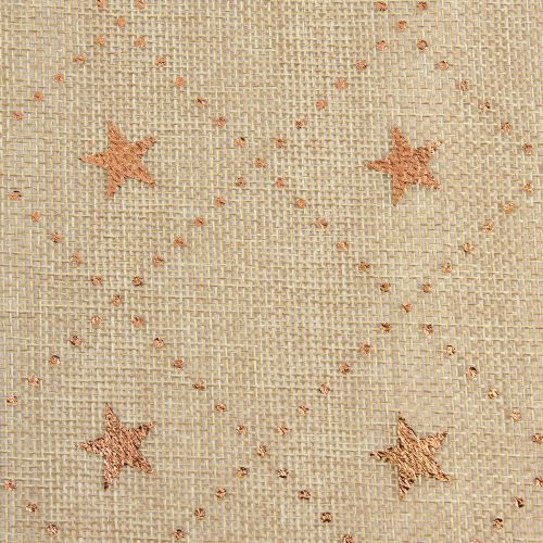 Article Chemin de table de Noël avec étoiles brillantes, doré, 48 cm x 4,5 m - Décoration festive