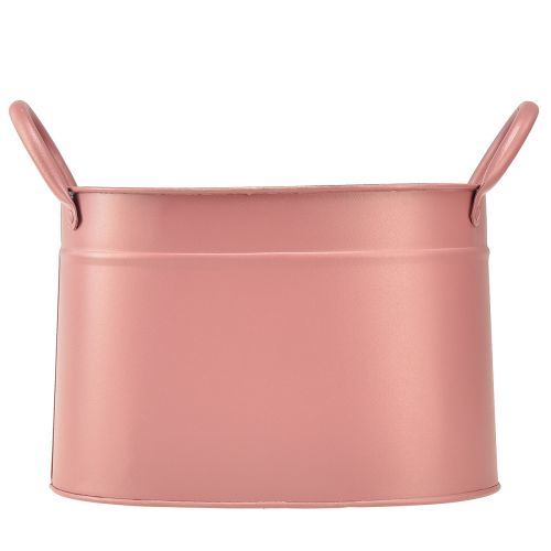 Article Cache-pot ovale en métal rose 24/21/18cm lot de 3 pièces