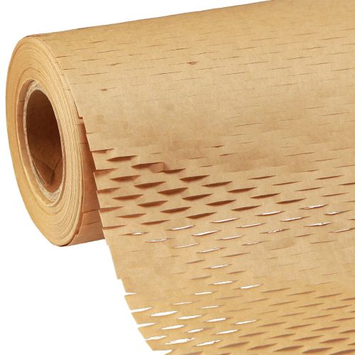 Floristik24 Papier nid d&#39;abeille papier d&#39;emballage marron naturel L50,5 cm L2500 cm