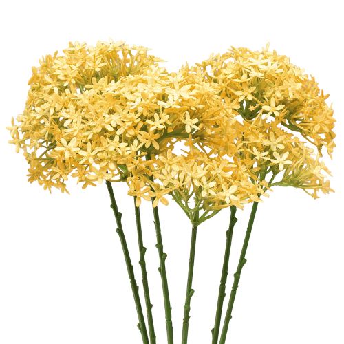 Floristik24 Ail Ornemental Allium Sauvage Artificiel Jaune 70cm 3pcs