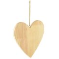 Floristik24 Coeurs en bois à peindre cintres décoratifs coeur naturel 20x20cm 3pcs