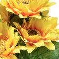 Floristik24 Bouquet de Tournesol Artificiel Cueillette Jaune Orange 45cm