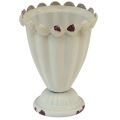 Floristik24 Vase coupelle coupelle décorative métal marron crème Ø9cm H13cm