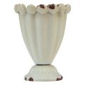 Floristik24 Vase coupelle coupelle décorative métal marron crème Ø9cm H13cm