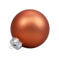 Floristik24 Boules de Noël en verre Boules de sapin de Noël rouge marron Ø6,5cm 24 pcs