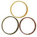 Floristik24 Anneau décoratif jute boucle jaune ocre marron 4cm Ø30cm 3pcs