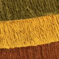 Floristik24 Anneau décoratif jute boucle jaune ocre marron 4cm Ø30cm 3pcs