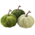 Floristik24 Décoration d&#39;automne citrouille vert clair vert vert foncé Ø13cm 3 pcs