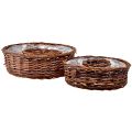 Floristik24 Anneaux de plantes en saule naturel en deux tailles – 32 cm et 25 cm – Idéal pour la table – Lot de 2