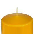 Floristik24 Bougie pilier PURE bougies Wenzel miel jaune 90×70mm