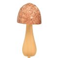 Floristik24 Bouchon de fleur bouchon décoratif champignon bois marron Ø2,5cm 8pcs