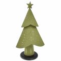 Floristik24 Sapin de Noël métal bois étoiles argent vert H46,5cm