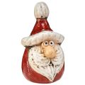 Floristik24 Jolie figurine de Père Noël en céramique, rouge et blanc, 10 cm - lot de 4, décoration de Noël parfaite