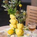 Floristik24 Vase à fleurs vase citron jaune décoration été céramique H20cm